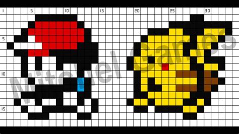 Pokemon Minecraft Pixel Art Grid Easy Download It Free And Share Your
