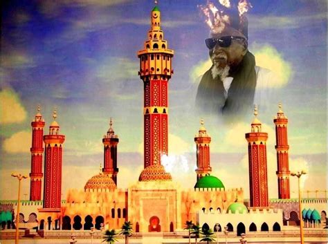 Photo Maquette De La Grande Mosquée De Touba Avec Les 7 Minarets