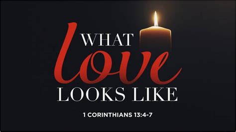 What Does Love Look Like 1 Corinthians 134 7 Millersburg Baptist
