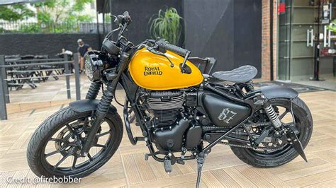 Royal Enfield Meteor 350 Modified Bobber With Single Seat Looks Dope