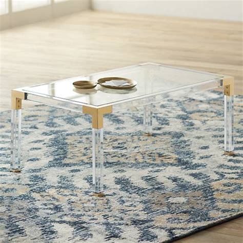 Lcbo# 370536 473 ml can. Hanna Rectangle Clear Acrylic Coffee Table with Gold ...