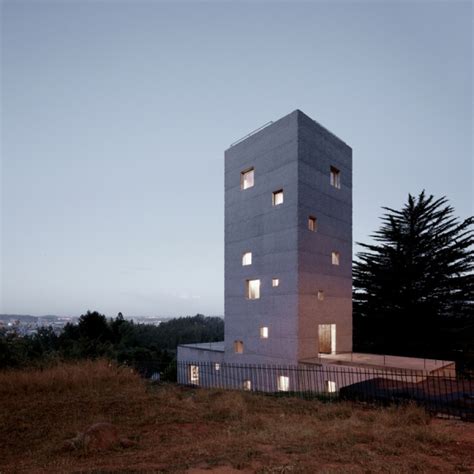 Concrete Tower House Designed With Live Work Space