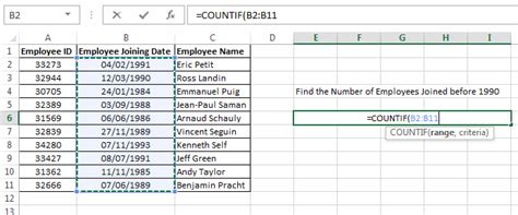 Excel Countif Function How To Use