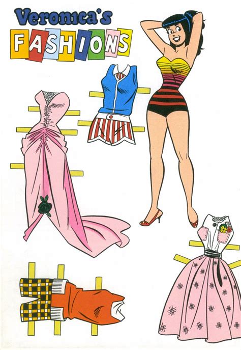 Time Travel Now — Betty And Veronica Paper Dolls Art By Dan Decarlo