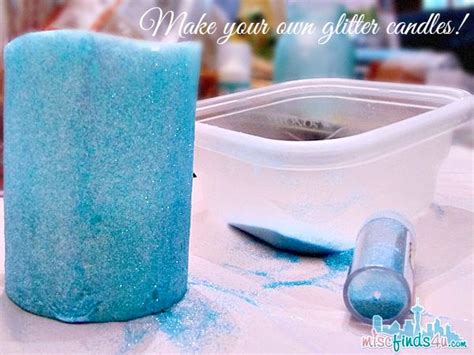 Glitter Candle Tutorial Add Some Sparkle To Flameless Candles Baby