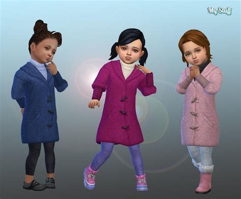 Darte77s Fleece Jacket Sims 4 Cc Kids Clothing Sims 4 Children Images