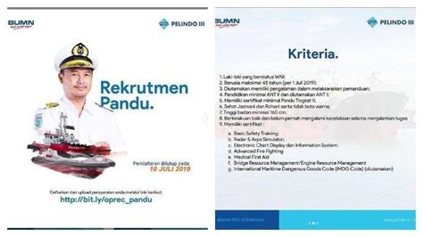 Website resmi rekrutmen pt pln (persero). Lowongan Kerja PT Pelindo III (Persero), Pendaftaran Hingga 10 Juli 2019, Ayo Buruan! - Serambi ...