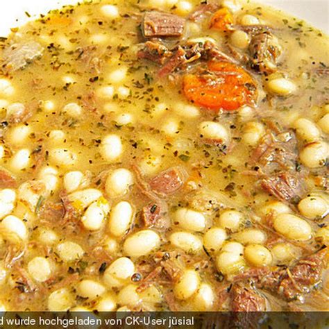 Amazing vegan white bean soup recipe that is hearty, comfy and full of flavor. German Bean Soup (Bohnensuppe) Recipe | Yummly | Recipe ...
