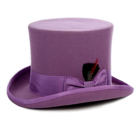 Ferrecci Premium Purple Wool Top Hat Fhyinc