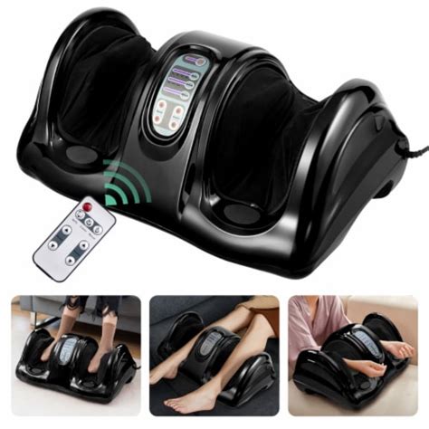 Gymax Rolling Foot Massager Shiatsu Foot Massage Machine W Remote Control Black 1 Unit Fred