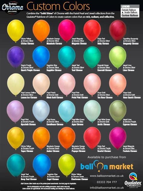 Custom Colours With Chrome Balloons Qualatex Balloons Balloons Qualatex