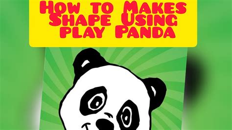 How To Makes Shape Using Play Panda Youtube