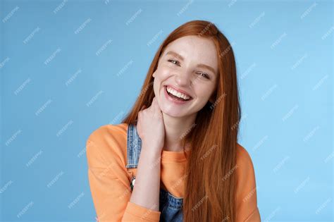 Premium Photo Carefree Silly Flirty Young Redhead Girlfriend Having Fun Enjoying Lovely Date