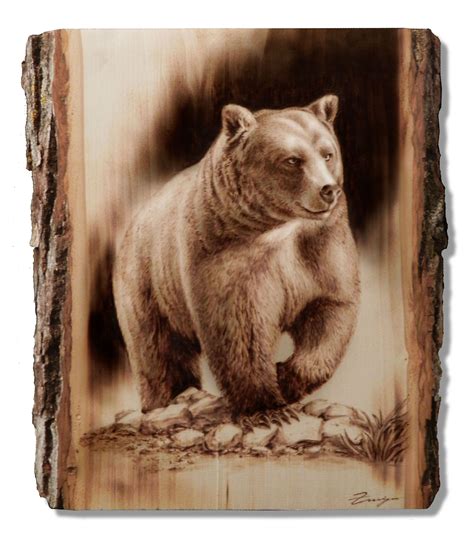 wood burning grizzly bear wood burning patterns