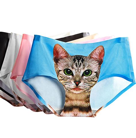 Seamless 3 D Cat Animal Print Sexy Panties Underwear Rebelsmarket