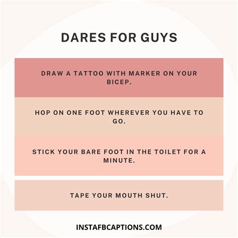 Best Dare Ideas For Truth Or Dare Game