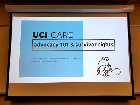 Advocacy 101 Presentation Given By Uci Cares Office Informs Sexual