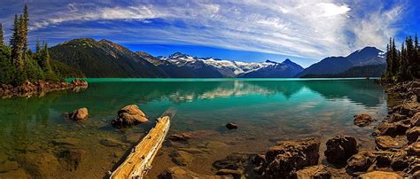 Hd Wallpaper Body Of Water British Columbia Canada Lake Forest