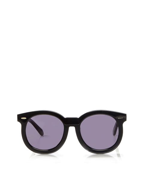 Karen Walker Super Duper Thistle Sunglasses In Black Lyst