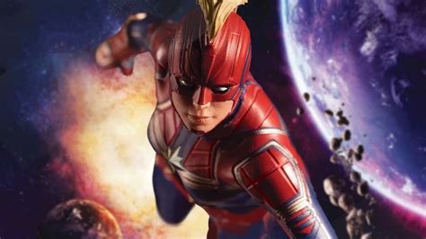 Captain Marvel In The Space Myconfinedspace