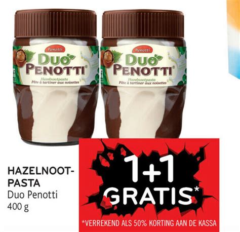 Hazelnoot Pasta 400g Promotie Bij Alvo
