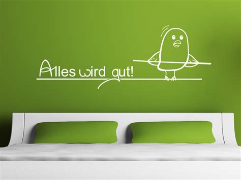 Ich bin nicht das, was mir passiert ist, ich bin das, was ich entscheide, zu werden. Süßes Wandtattoo Alles wird gut von Wandtattoo.net