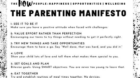 Parenting Teens Manifesto