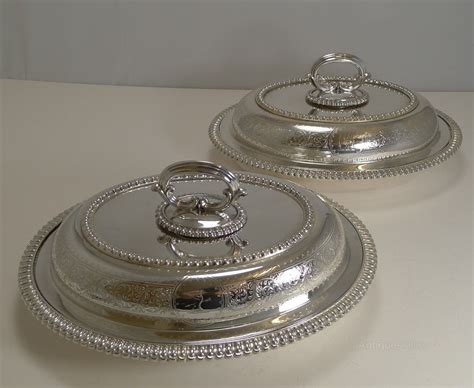 Antiques Atlas Elkington Silver Plated Entree Serving Dishes Entree