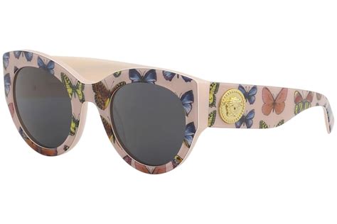 new versace ve4353 5286 87 51mm sunglasses butterfly pink grey lens 8053672892093 ebay