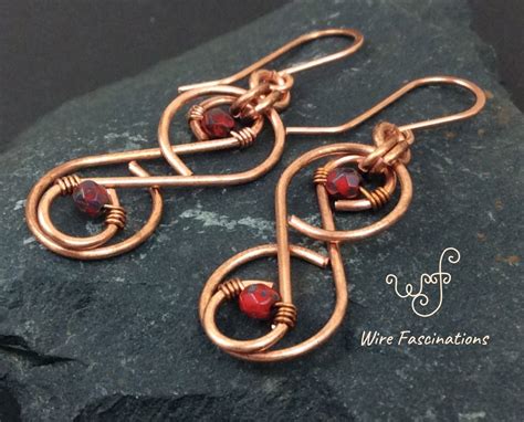 Copper Earrings Crystal Earrings Beaded Earrings Jewelry Necklaces