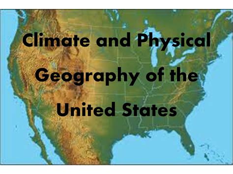 Ppt Climate And Physical Geography Of The United States Powerpoint
