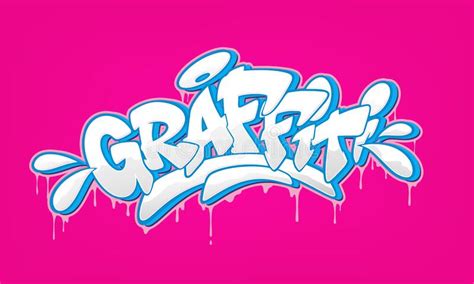 Graffiti Font In Graffiti Style Vector Illustration Stock Vector