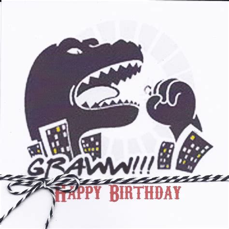 Godzilla Birthday Card Project Idea