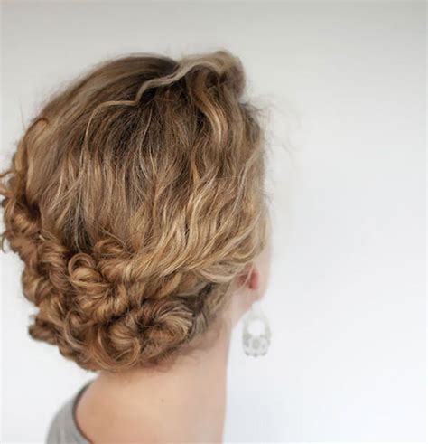 18 updos for curly haired girls via brit co twist pin this hairstyle is literally as