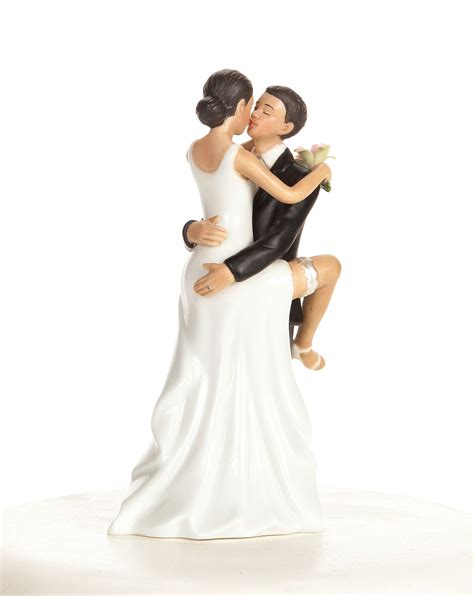 How do you go about picking wedding cake toppers funny? "Funny Sexy" African American Wedding Bride and Groom Cake ...