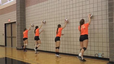 Wall Serving Progression Volleyball Training Coaching Volleyball