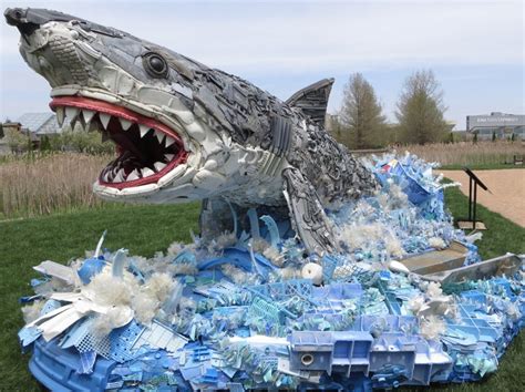 Huge Sea Life Sculptures Made From Oceans Plastic Trash Philippine