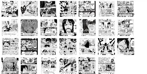 One Piece Manga Panels Wall Collage Kit Manga Wall Poster Etsy Australia