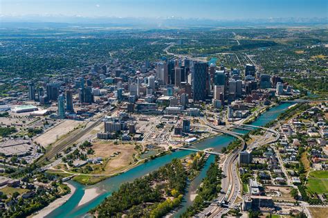 Aerial Photo | Calgary Alberta Skyline