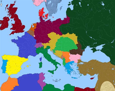 Map Of Europe In 1914
