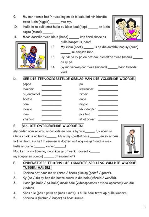 Our reading comprehension worksheets teach students to think critically, draw inferences, understand scope and global concepts. Grade 5 Afrikaans Worksheets Free Download | Worksheets ...