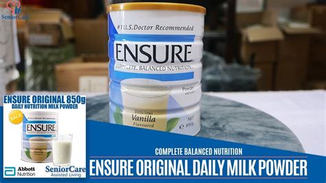 Try This Ensure Original Milk Powder 850g Vanilla Health Supplement