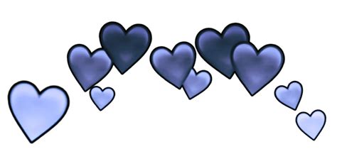 Blue Heartcrown Crown Hearts Sticker By Strangerscoops