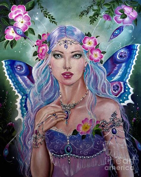 The Fae Queen Of Love Painting By Gabriella Szabo Pixels