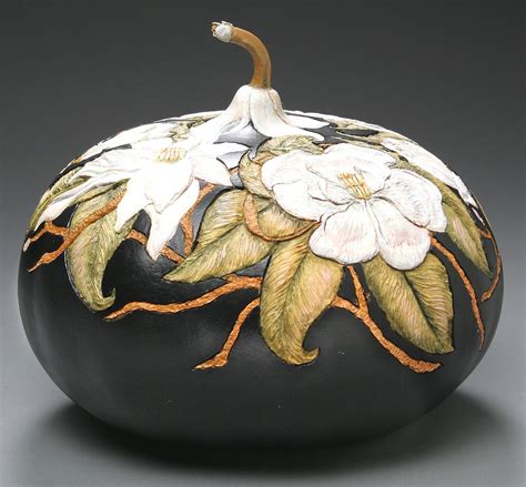Pin By Plward ~ On Decorated Gourds Amazing Pumpkin Carving Painted
