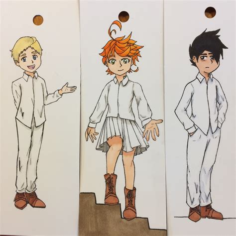 Norman Emma And Ray From The Promised Neverland Anime
