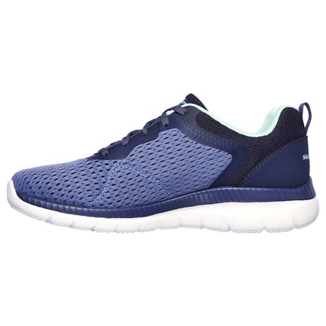 Tenis Skechers Bountiful Quick Path 12607 Feminino 34 Azul Escuro Slt