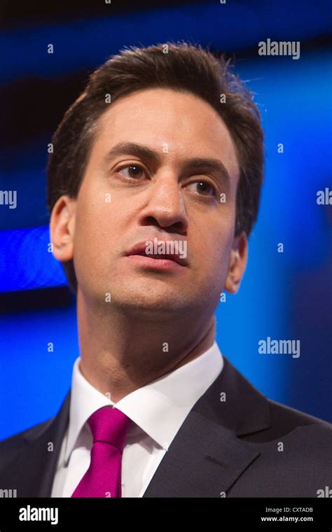 Ed Miliband At The Labour Party Conference Stock Photo Alamy