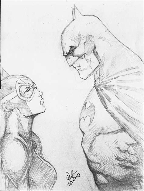 Batman And Catwoman Jim Lee Style By Dushans On Deviantart