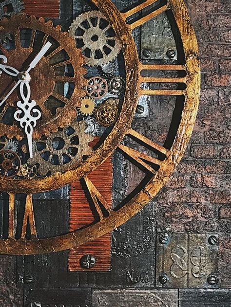 In the digital era in which we live on, clocks have been forgotten and considered part of the past, but delightfull thinks there are som unique wall clocks. Handcrafted Steampunk Wall Clock/ Skeleton Wooden Clock ...